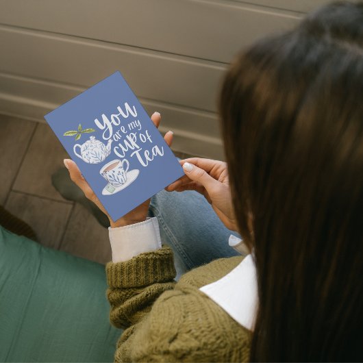 Du bist meine Tea-Faltenkarte Karte