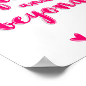 Du bist meine Unendlichkeit und darüber hinaus Poster (Ecke)