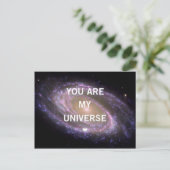 Du bist meine Univese Galaxy Postkarte (Stehend Vorderseite)