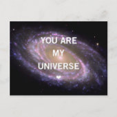 Du bist meine Univese Galaxy Postkarte (Vorderseite)