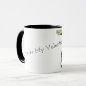 Du bist meine Valentine Emerald Ring Coffee Tasse (Vorderseite Links)