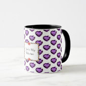 Du bist meine Valentine Pink Heart Coffee Tasse (VorderseiteRechts)