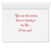 DU BIST MEINE VALENTINE SCHAUTY-Karte (Innenansicht Horizontal (Unten))