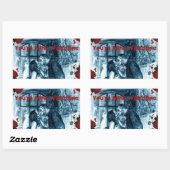 Du bist meine Valentinstickerin Rechteckiger Aufkleber (Blatt)