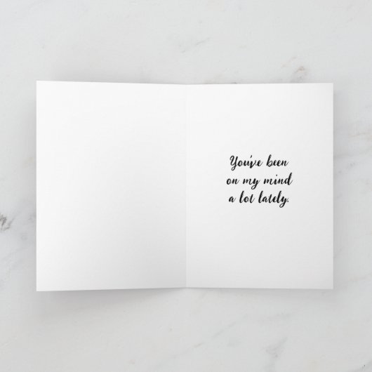 Du bist mir im Sinn | Schlafen auf einer Blume Karte (Innenseite)