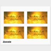 Du bist mir wichtig rechteckiger aufkleber (Blatt)