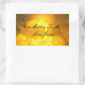 Du bist mir wichtig rechteckiger aufkleber (Tasche)