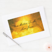 Du bist mir wichtig rechteckiger aufkleber (Umschlag)