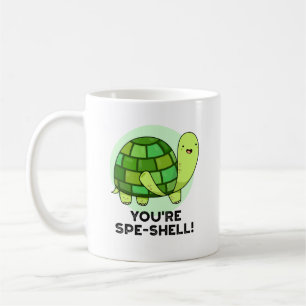 Du bist Muschel Funny Tortoise Pun Kaffeetasse