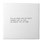 Du bist mutig, als du glaubst fliese (Vorderseite)