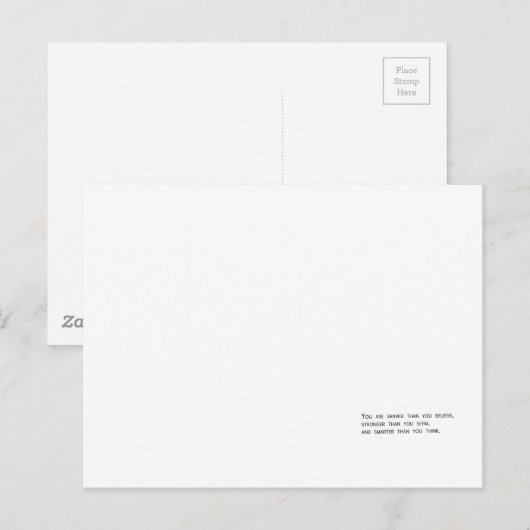 Du bist mutig, als du glaubst postkarte (Vorne/Hinten)