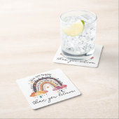 Du bist mutig, positiv Affirmation Geschenk Mama Rechteckiger Pappuntersetzer (Vor Ort)