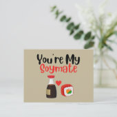Du bist My Soymate, Soy Postkarte (Stehend Vorderseite)