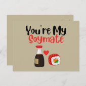 Du bist My Soymate, Soy Postkarte (Vorne/Hinten)