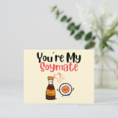 Du bist My Soymate, Soy Postkarte (Stehend Vorderseite)