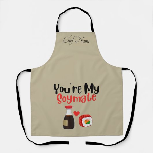 Du bist My Soymate, Soy Schürze (Vorderseite)