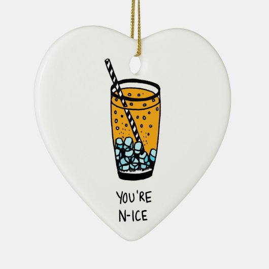 Du bist N-Ice Keramikornament (Rechts)