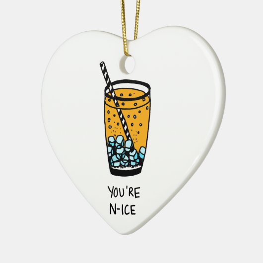 Du bist N-Ice Keramikornament (Links)