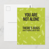 Du bist nicht allein. Da sind Bugs. Joke nur weil Postkarte (Vorne/Hinten)