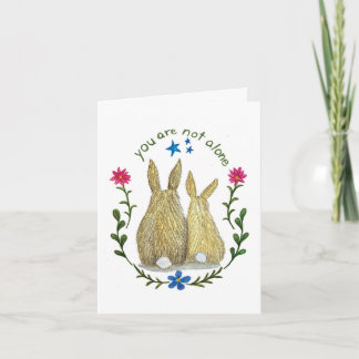 Du bist nicht allein Grußkarte Karte