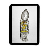 Du bist nicht allein, ich bin hier Freundschaftszi Magnet (Vertikal)