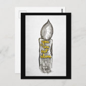 Du bist nicht allein, ich bin hier Freundschaftszi Postkarte (Vorne/Hinten)