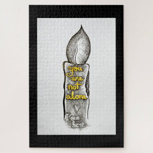 Du bist nicht allein, ich bin hier Freundschaftszi Puzzle