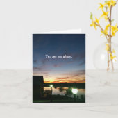 Du bist nicht allein karte (Gelbe Blume)