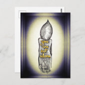 Du bist nicht allein Kerzen liebende Freundschaft Postkarte (Vorne/Hinten)