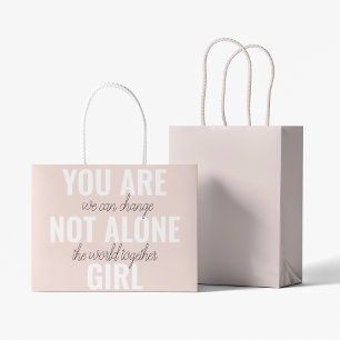 Du bist nicht allein Mädchen Positive Motivationsz Große Geschenktüte