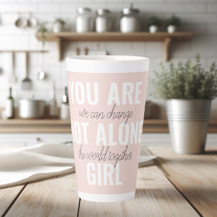 Du Bist Nicht Allein Mädchen Positive Motivationsz Milchtasse