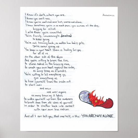 Du bist nicht allein poster (Vorne)