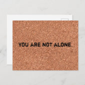 "Du bist nicht allein." Postkarte (Vorne/Hinten)