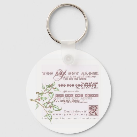Du bist nicht allein schlüsselanhänger (Vorderseite)