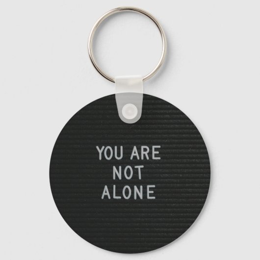 Du bist nicht allein Schlüsselanhänger (Vorderseite)