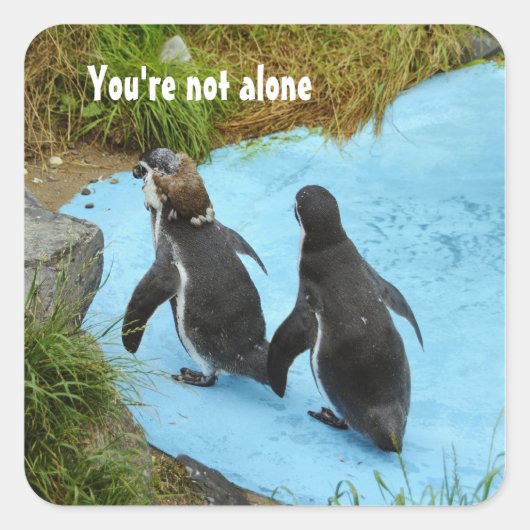 Du bist nicht allein Sticker (Vorderseite)