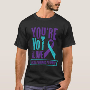 Du bist nicht allein _ Türkisfarbenes und lila Ban T-Shirt
