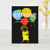 Du bist nicht alt, bis du die dicke Dame singen hö Karte (Gelbe Blume)