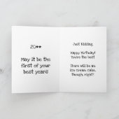 Du bist nicht alt, du bist alt. Funny Happy Birth Karte (Innenseite)