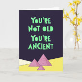 Du bist nicht alt, du bist alt. Funny Happy Birth Karte (Gelbe Blume)