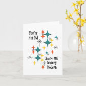 Du bist nicht alt, du bist mittelalterliche modern karte (Gelbe Blume)