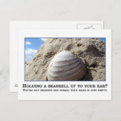 Du bist nicht annähernd so klug, wie du denkst postkarte (Vorne/Hinten)