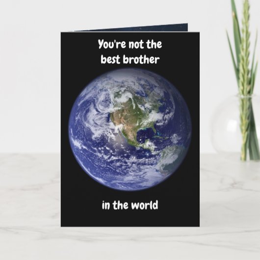 Du bist nicht der beste Bruder der Welt. Karte (Vorderseite)