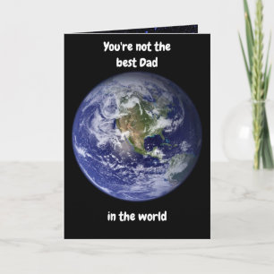 Du bist nicht der beste Vater. Karte