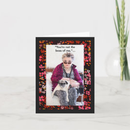 Du bist nicht der Chef von mir Karte