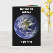 Du bist nicht die beste Mutter. Karte (Gelbe Blume)