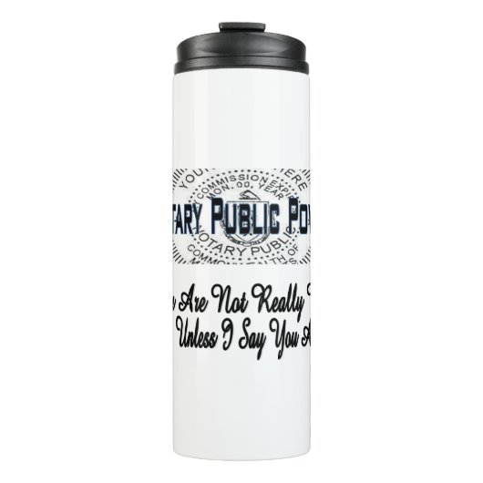 Du bist nicht du thermosbecher (Vorderseite)