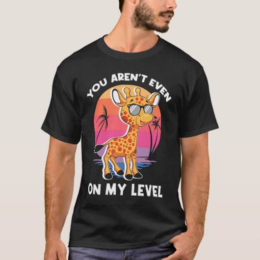 Du bist nicht einmal auf meiner Giraffe-Sonnenbril T-Shirt (Vorderseite)
