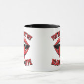 Du bist nicht mein Bluttyp Vampire Mouth Tasse (Zentrum)