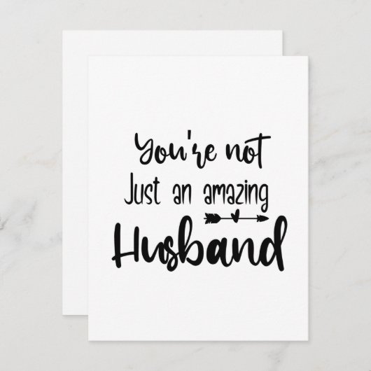 Du bist nicht nur ein phantastischer Mann Mitteilungskarte (Vorne/Hinten)